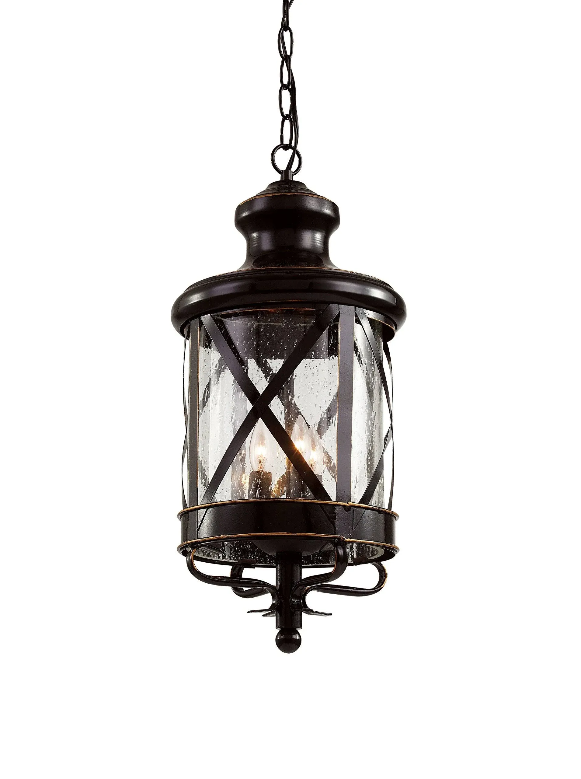 New England 25 1/4&quot;H Oil-Rubbed Bronze Outdoor Hanging Light