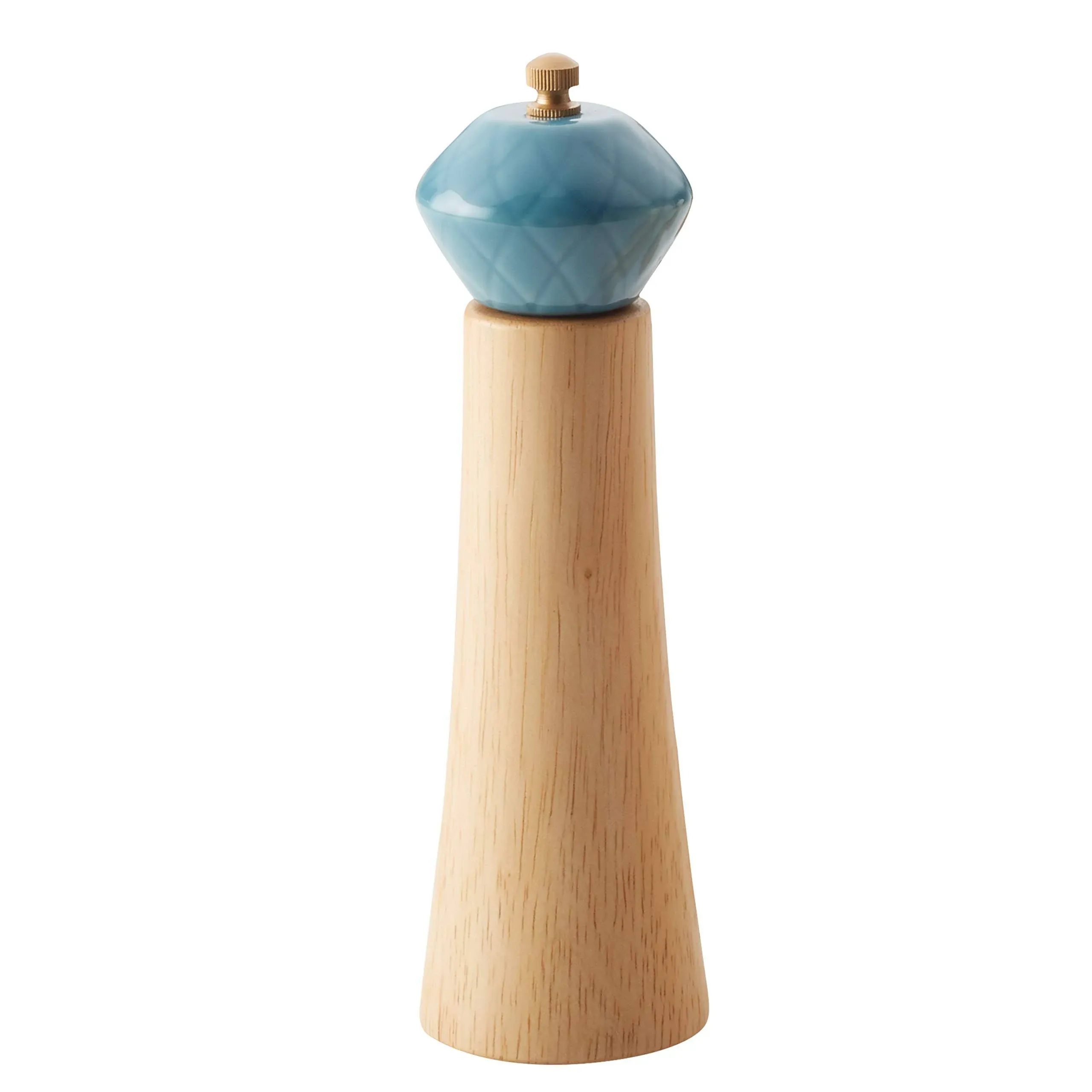 Ayesha Curry Pantryware Parawood Salt or Pepper Shaker/Spice Grinder, 1 Piece, Twilight Teal