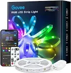 Govee 16.4ft Color Changing LED Strip Lights, Bluetooth LED Lights with App ...