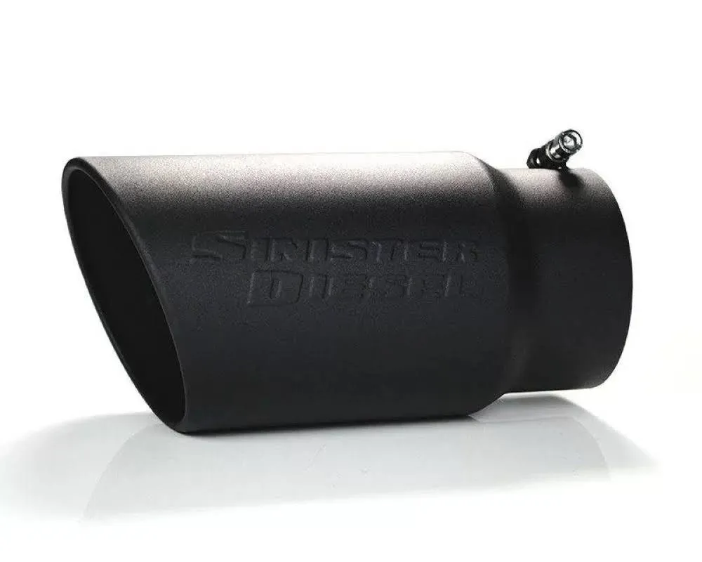 Sinister Diesel Universal Black Ceramic Coated Stainless Steel Exhaust Tip (5in to 6in)