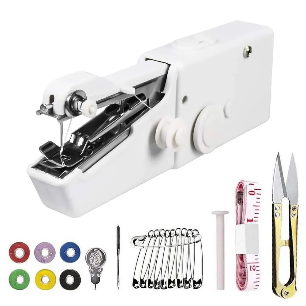 Mini Portable Handheld Sewing Machine Battery Operated with Sewing Kit