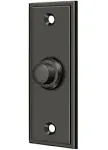 Deltana BBS333U10B Bell Button, Rectangular Contemporary - Oil Rubbed Bronze