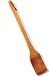 Large Wooden Spoon - 18-inch Heavy Duty Cajun Stir Paddle for Cooking in Big Pots & Wall Décor - Big Spoon For Brewing, Grill, Mixing, Stirring - Solid Natural Hard Wood Long Spatula.