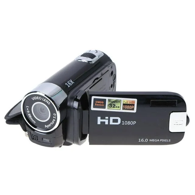 1080P HD LCD Digital Video Camera Camcorder 16x Zoom Vlogging Camera Recorder