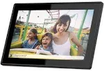 15.6 Inch 16GB WiFi Picture Frame with FHD 1920x1080 IPS Display,Touch Screen,Send Photos or Small Videos from Anywhere in The World, Wall Mountable, Portrait and Landscape(Black)