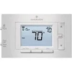 EMERSON Low Voltage Thermostat: Heat and Cool, Manual, C/E/G/L/O/B/R/W2/Terminal Designations