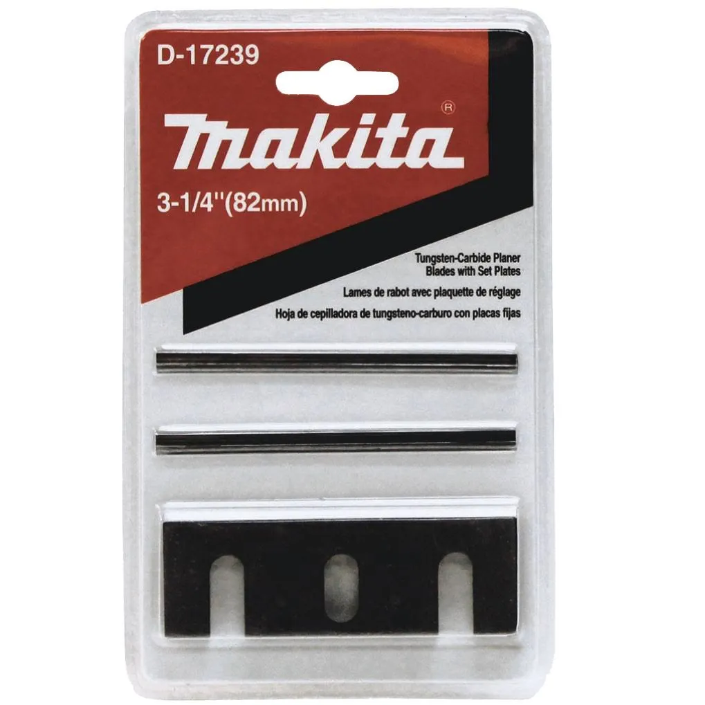 Makita D-17239 3-1/4 in. Planer Carbide Blade Set w/ Set Plates