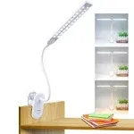 LED Reading Light with Clip Deaunbr Desk Lamp 48 LEDs 2600mAh Battery USB Rec...