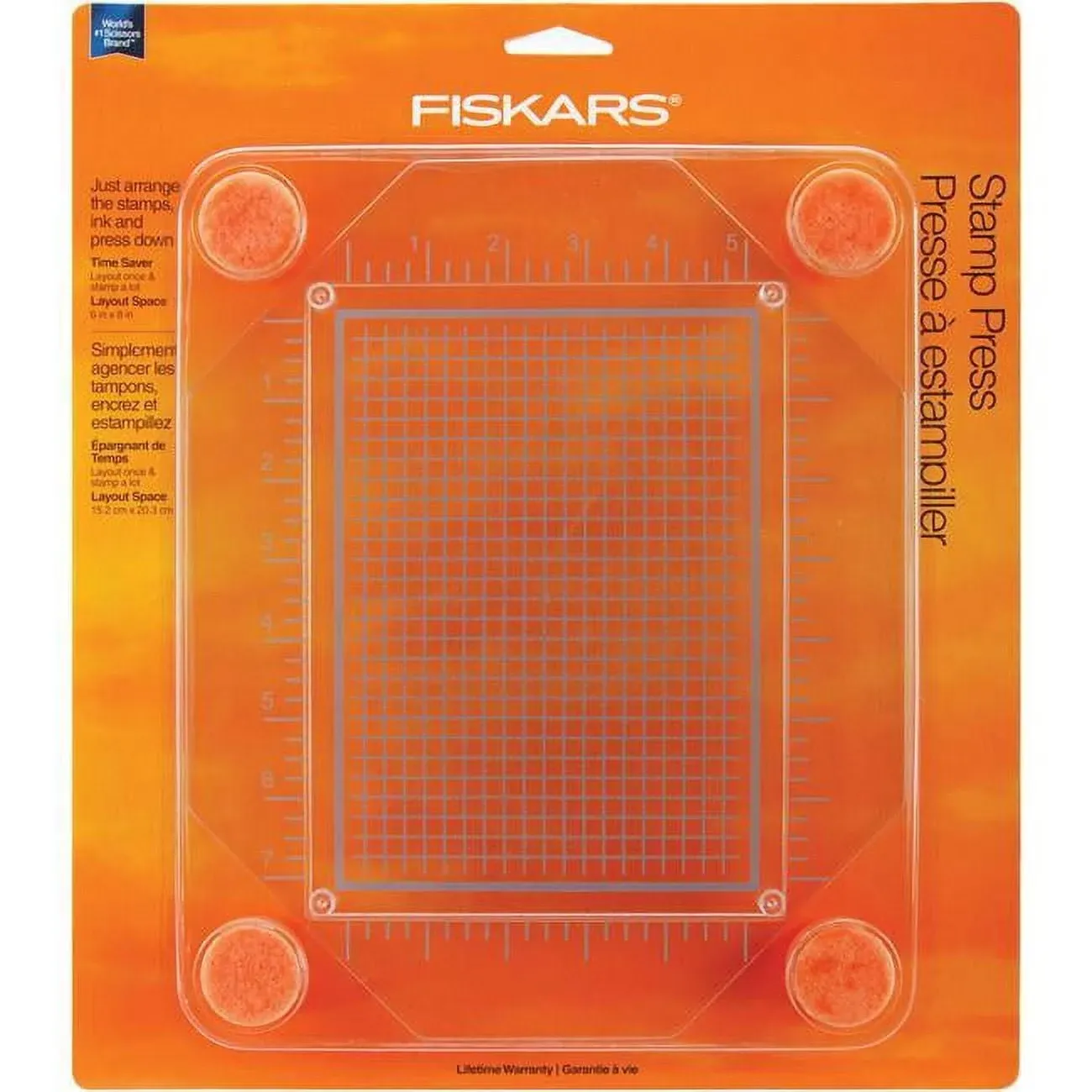 FISKARS EASY STAMP PRESS - 6 x 8 LAYOUT - SEALED