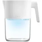 LARQ Pitcher PureVis 1.9L/ 8-Cup | Self-cleaning UV Water Filter Pitcher for Tap and Drinking Water | Removes Chlorine, PFAS, PFOS, and More | Plant-Based Carbon Filter | 2-Years, Monaco Blue