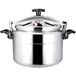 Aluminum Explosion-Proof Pressure Cooker- 7L~15L Capacity- Silver (9L)