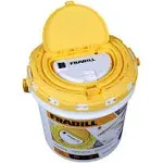 Frabill Aqua Life Aerated Bait Bucket, White/Yellow