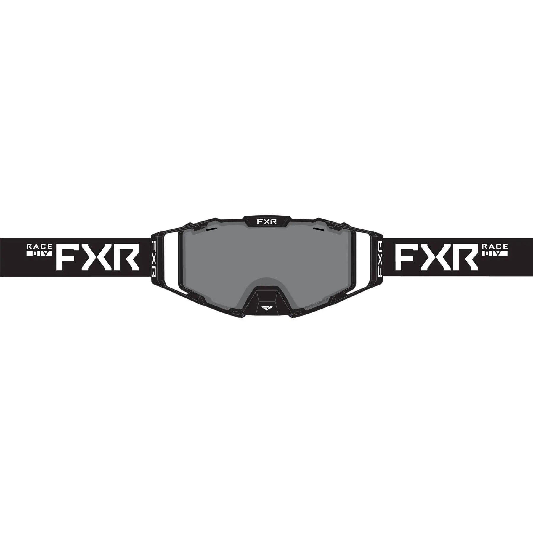 FXR Combat Goggle (Black/White)