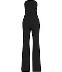 Shop A.l.c Kate Strapless Straight-leg Jumpsuit In Black