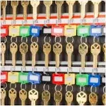 Barska Assorted Colored Small Key Tags 50 Pack for Key Cabinets