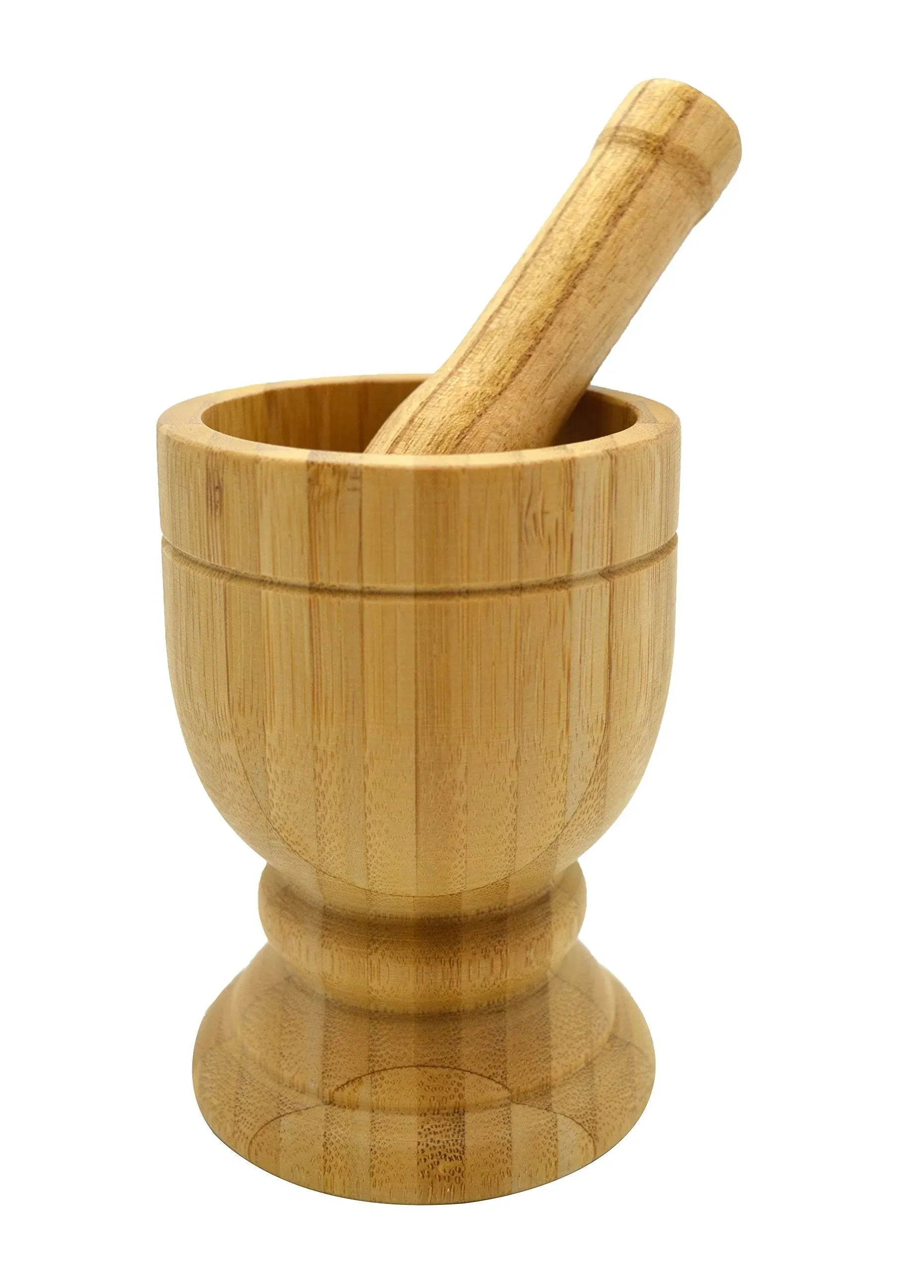 Imusa Mortar & Pestle, Bamboo