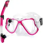 Greatever Dry Snorkel SetPanoramic Wide ViewAnti-Fog Scuba Diving MaskProfess...