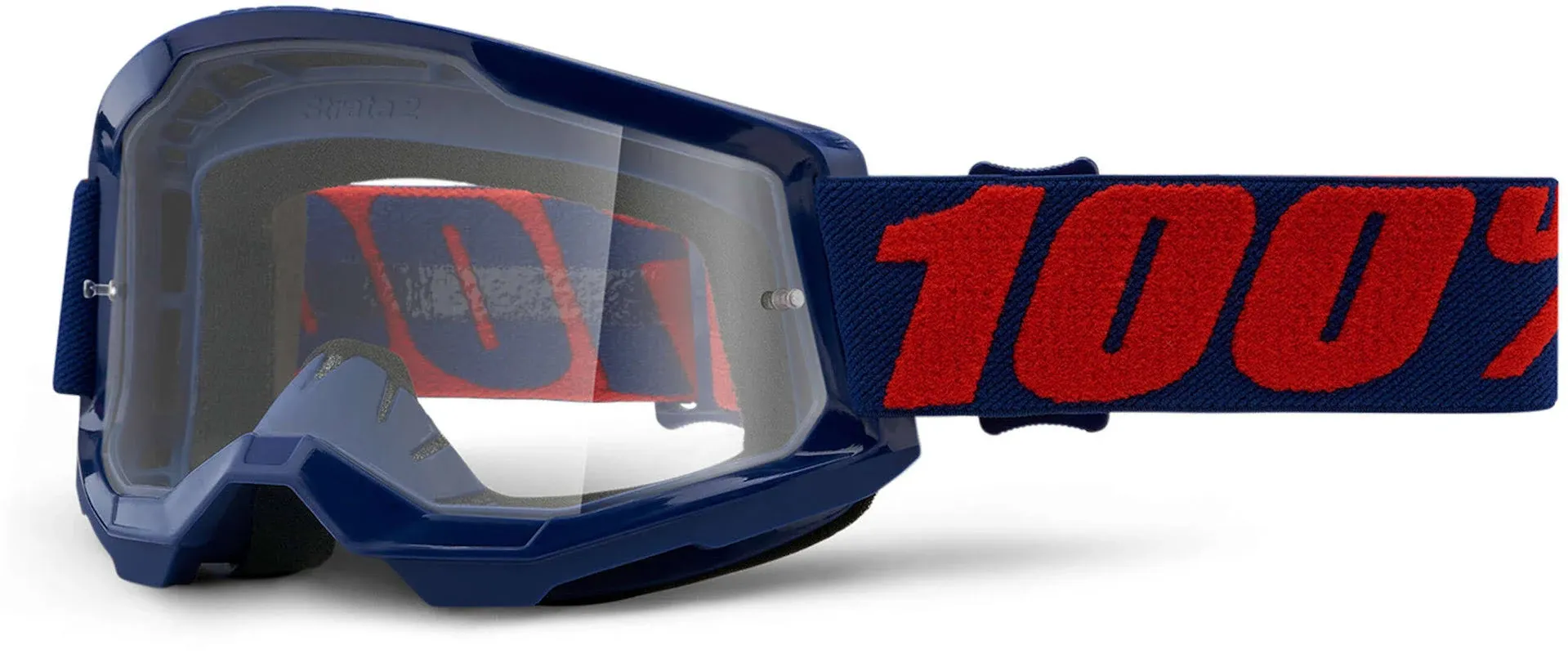 100% Strata 2 Sand Motocross & Mountain Bike Goggles - MX and MTB Racing Protective Eyewear