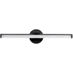 30 in. 1-Light Matte Black LED Vanity Light Bar 24-Watt Rotatable Bathroom Light Fixture