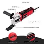 AVID POWER Oscillating Tool, 3.5-Amp Oscillating Multi Tool with 4.5° Oscillation Angle, 6 Variable Speeds and 13pcs Saw Accessories