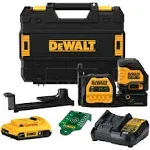 DeWalt DCLE34020G 20V MAX* Cordless Cross Line Green Laser Kit