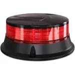 Agrieyes Red Beacon Light 4.2Inch, Flashing Safety Warning Lights Permanent Mount, LED Emergency Strobe Lights for Vehicles, Caution Hazard Lights for Truck Tractor Golf Carts Snow Plow Postal Cars