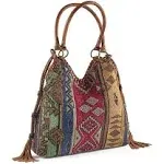 SAGEFINDS Natrona Tapestry Bag | Southwestern Pattern | Slouchy Purse | Snap ...