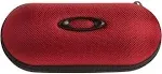 New Oakley ballistic red black sunglasses eyeglasses reading glasses case pouch