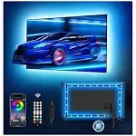 MATICOD LED Lights for TV Led Backlight, 13.1ft RGB Led Strip Lights for TV Lights Behind, TV LED Lights for 45-60in TV with Bluetooth Smart App Remote Control Music Sync, USB Powered RGB 5050