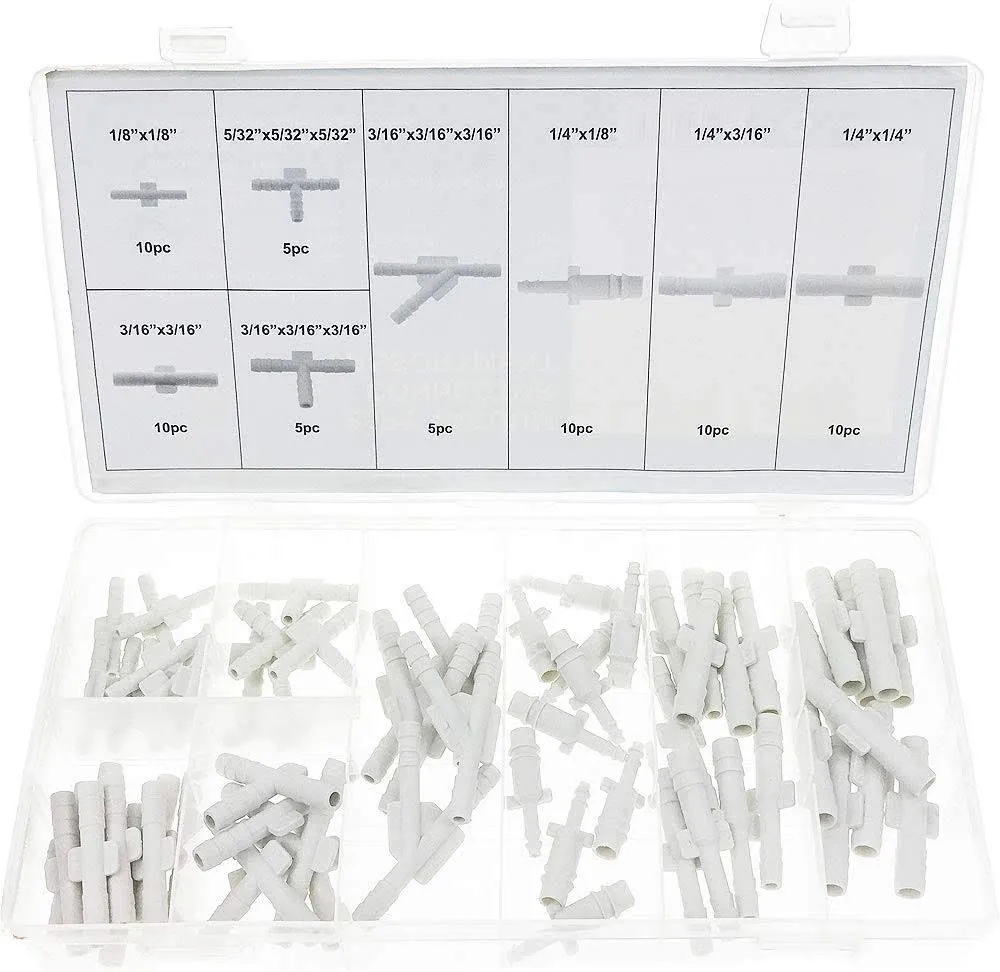 Swordfish 61120 - Vacuum Connector Assortment, 65 pieces