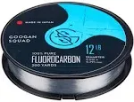 Catch Co Googan Squad 100% Pure Fluorocarbon (Fluoro) Fishing Line, 200yd