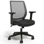 Union & Scale™ Essentials Ergonomic Fabric Swivel Task Chair, Black (UN56947)