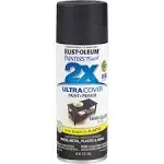 Rust-Oleum 12oz 2x Painter's Touch Ultra Cover Semi-Gloss Spray Paint Black