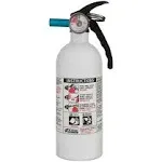 Kidde Mariner 5 Marine Fire Extinguisher for Boats, 5-B:C, 3.2 Lbs., Coast Guard Approved, Strap Bracket (Included), White