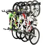 Stainless Steel Bike Storage Rack,6 Bike Storage Hanger Wall Mount for Home &amp; Ga