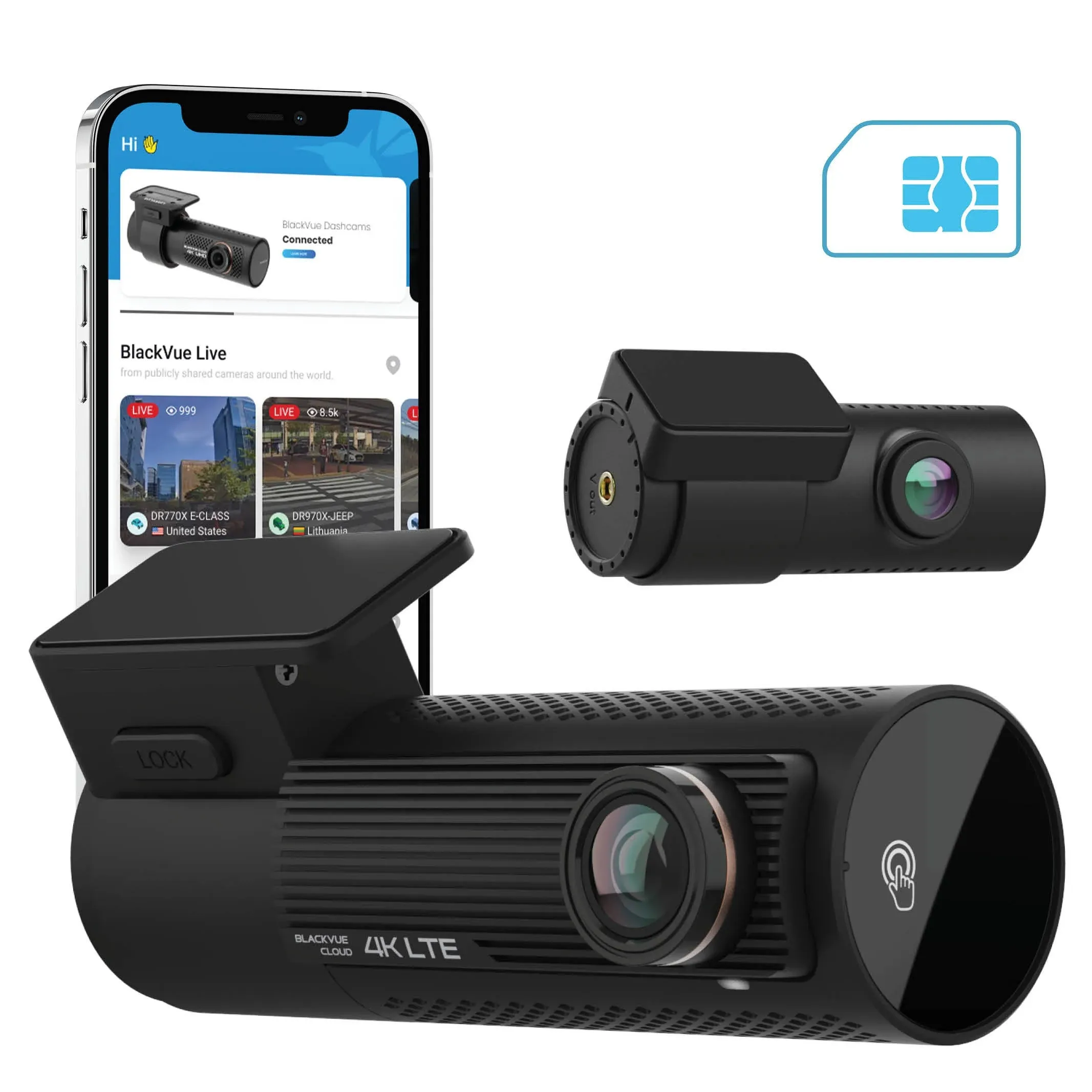 BlackVue DR970X-2CH LTE Plus 4K UHD Cloud Dash Cam