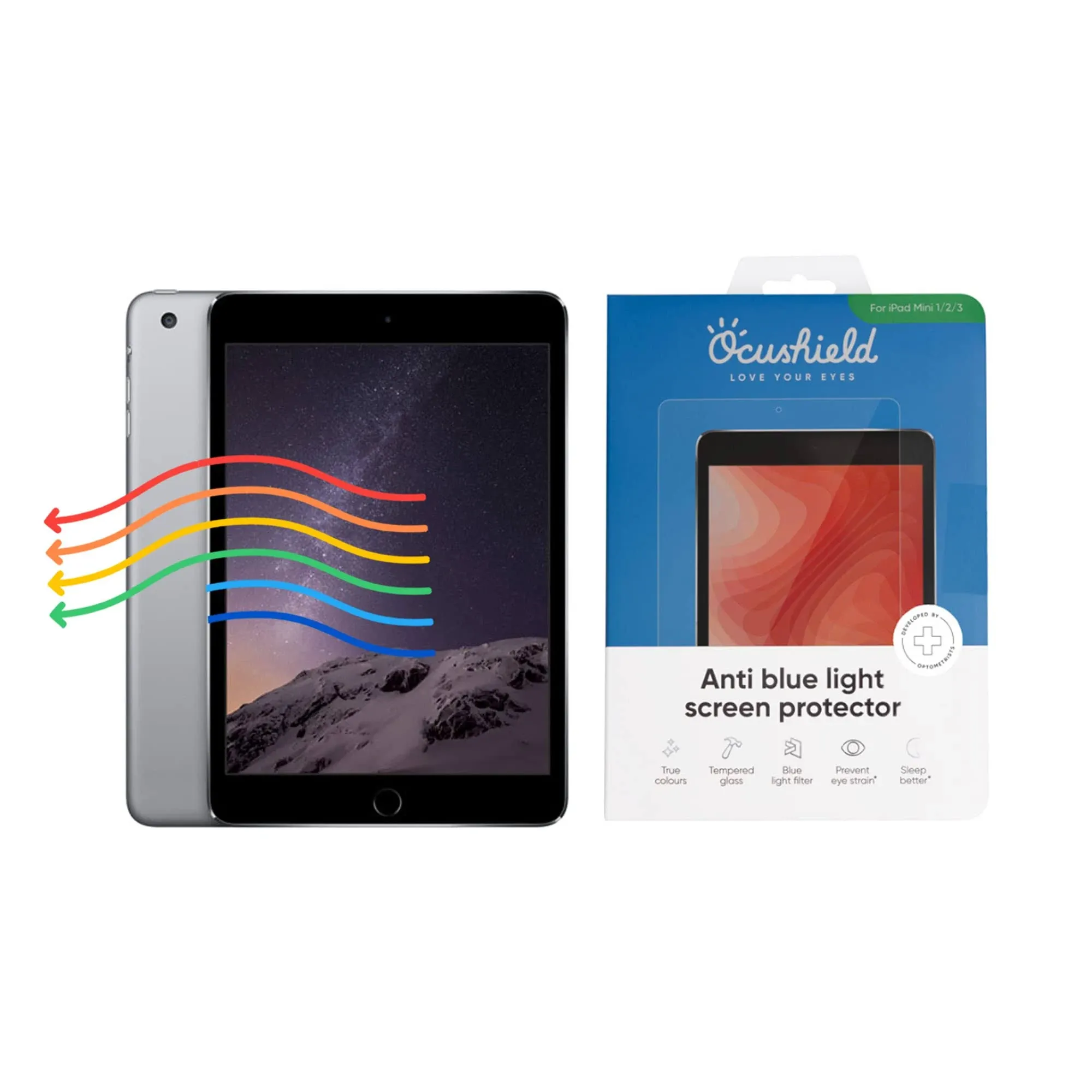 Ocushield Anti Blue Light Tempered Glass Screen Protector