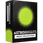 Astrobrights Mega Collection, Colored Paper, Neon Green, 625 Sheets, 24 lb/89 gsm, 8.5" x 11" - MORE SHEETS! (91672)