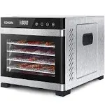 COSORI Premium Food Dehydrator Machine, 6 Stainless Steel Trays