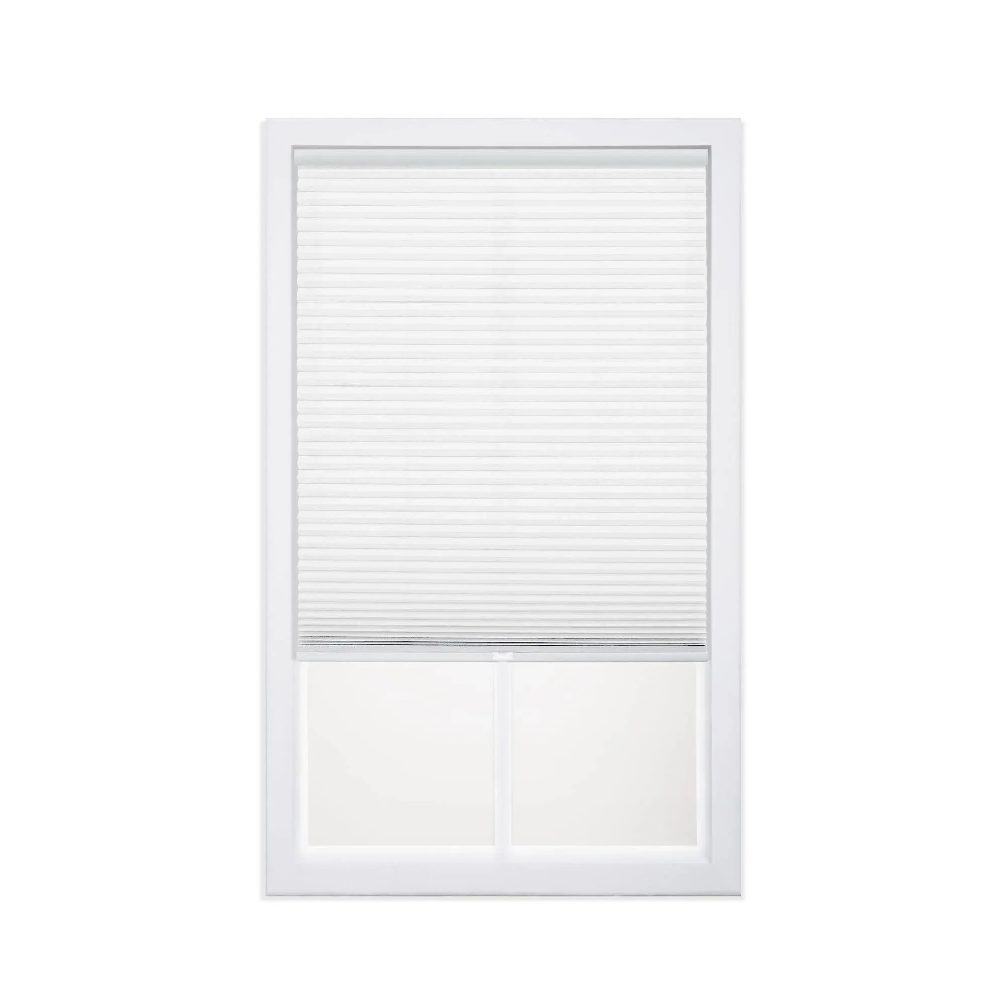 Allen + Roth 45.5-in x 48-in White Light Filtering Cordless Cellular Shade ...