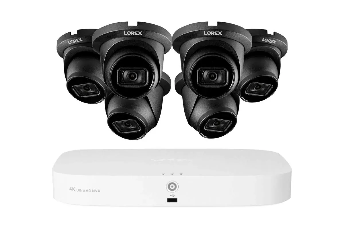 Lorex Fusion Series 4K 16 Camera Capable (8 Wired + 8 Fusion Wi-Fi) 2TB Wired NVR System with A14 IP Dome Cameras