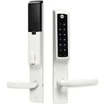 Assure Lock for Andersen Patio Doors White No Cylinder Deadbolt with Wi-Fi and Touchscreen Keypad