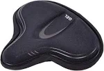 YBEKI Wide Exercise Bike Seat Cover - Comfortable Bicycle Saddle Cushion is Filled with Gel and high Density Foam to Make it More Elastic and Soft for Most Indoor Wide Bike Saddles