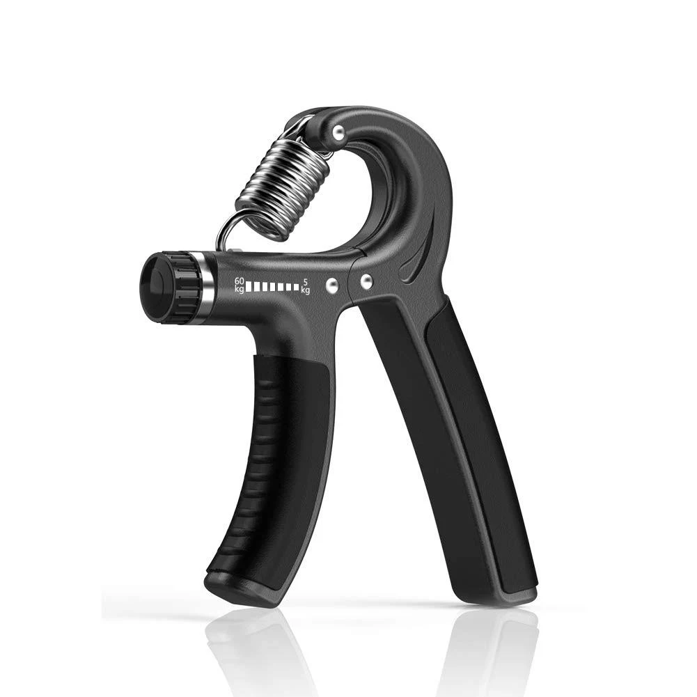  Hand Grip Strengthener with Adjustable Resistance 11-132 Lbs (5-60kg), Black