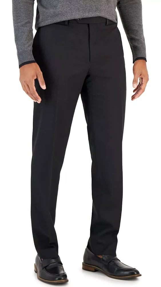 Van Heusen Talon Mens 2 PC Business Two-Button Suit, Black