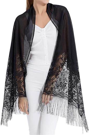 RIIQIICHY Shawls and Wraps for Evening Dresses Scarfs for Women Pashmina Wedding Formal Shawl