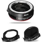 Meike MK-EFTR-C VND Drop-in Filter Auto-Focus Mount Lens Adapter for Canon EF to EOSR with Variable ND Filter and UV Filter for EOS R R5 R6 RP C70 Cameras