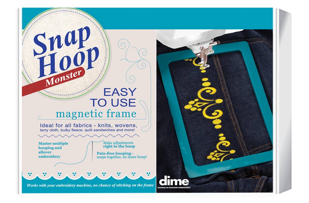 Snap Hoop Monster for Bernina (145mm x 255mm) Magnetic Embroidery Hoop for Machine Embroidery