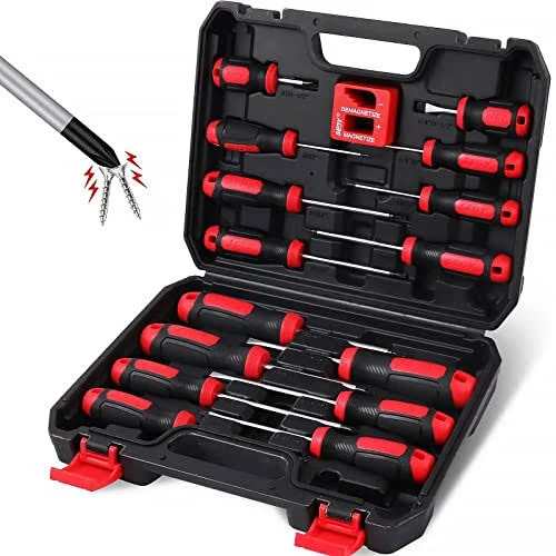 16-piece Magnetic Screwdriver Set, Includes Slotted/phillips/torx