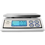 Penn Scale PS-50 Digital Kitchen Portion Scale - 50lb Digital Kitchen Scale with 0.1lb Readability, Removable Platter & LCD Display - KG, Lb, & Oz Unit Conversion (AC & Battery Powered)